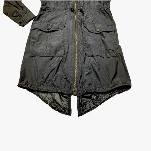 Athleta Women's Navy Rain/Windbreaker Jacket with Hood, Size Small - Picture 3 of 16